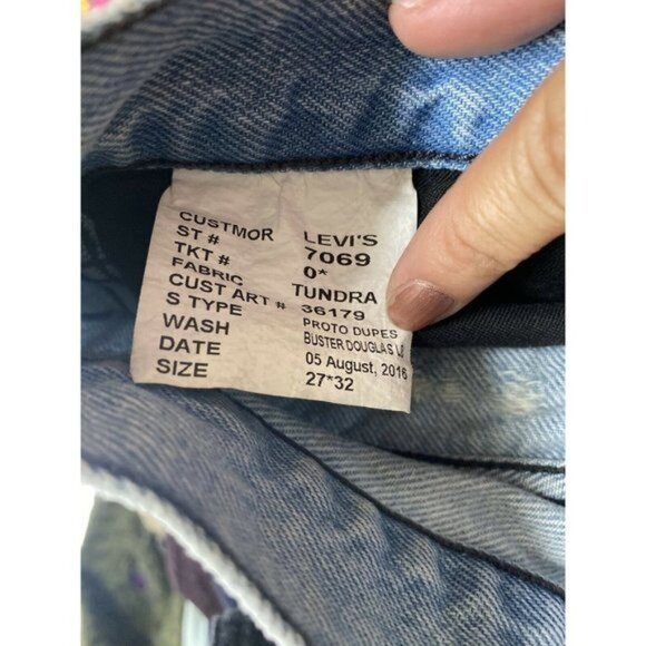 LEVI'S JEANS LINE 8 SKINNY STRETCH BLUE DENIM MEN' - Picture 6 of 8